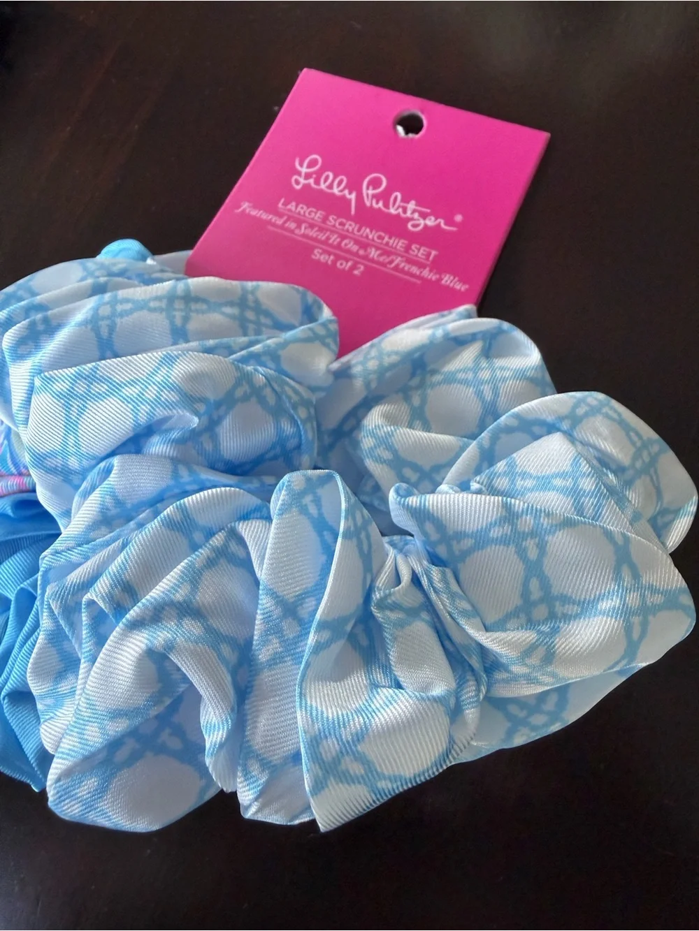 Lilly Pulitzer Hair Scrunchie- RETRO 90’s Preppy- 2 Pack